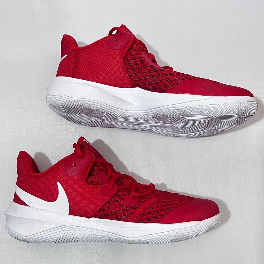 Nike Court Women's HyperSpeed Volleyball Shoes Sneakers Red - Picture 10 of 13